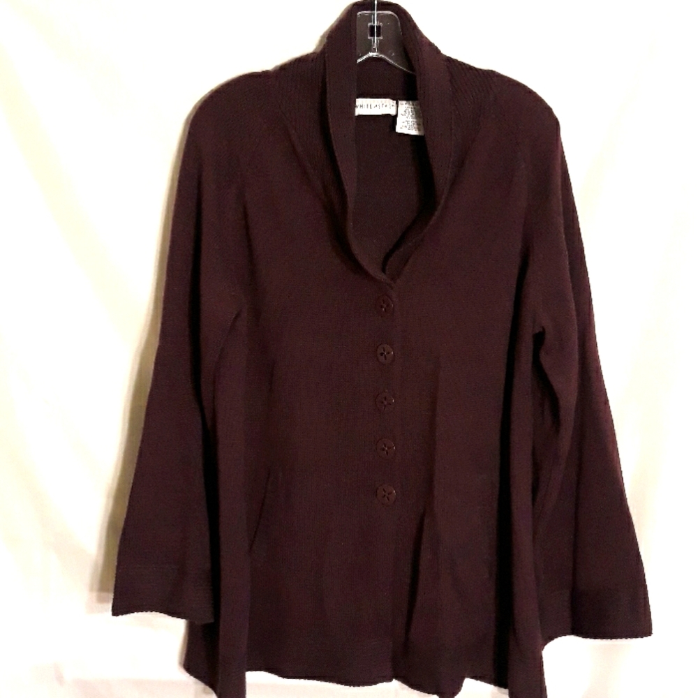 White Stag plum colored cardigan NWOT
